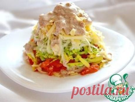 Салат с авокадо и грушей под соусом - кулинарный рецепт