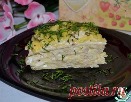 Закусочный торт из лаваша - кулинарный рецепт