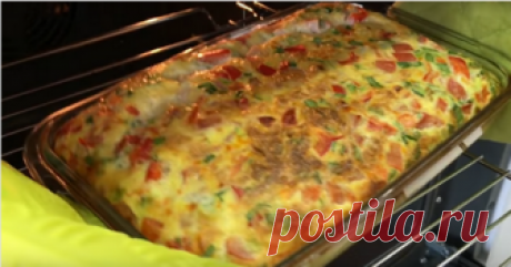 Омлет по — деревенски: быстро, вкусно и сытно Омлет получается вкусным, воздушным и очень пышным