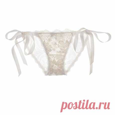 Hanky Panky Gilded Lace Side-Tie Bikini | Bikinis | Journelle