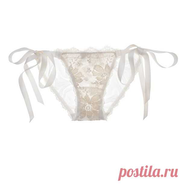 Hanky Panky Gilded Lace Side-Tie Bikini | Bikinis | Journelle