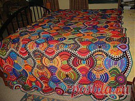 Вязаный плед (подборка моделей с описанием).