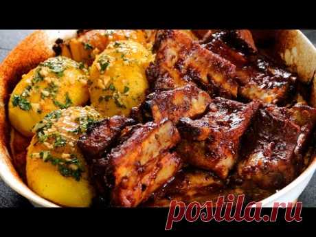 Потрясающий Рецепт Ужина. Нежные Ребрышки с Ароматным Картофелем. Вкуснее просто не бывает