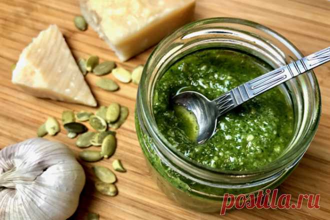 Оригинальное Песто из тыквенных семечек, петрушки и пармезана Вкусно и доступно!