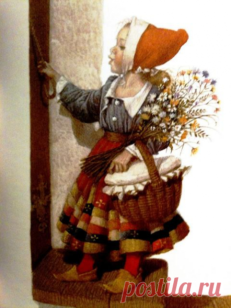 " Красная Шапочка" - иллюстрации разных художников, часть 1-я