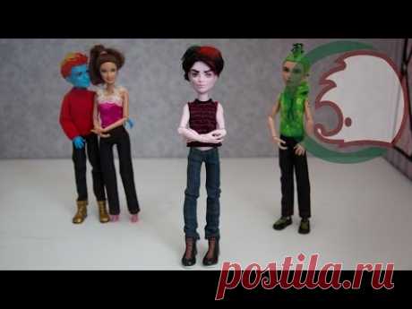 Как сшить джинсы для куклы. How to sew jeans for dolls.