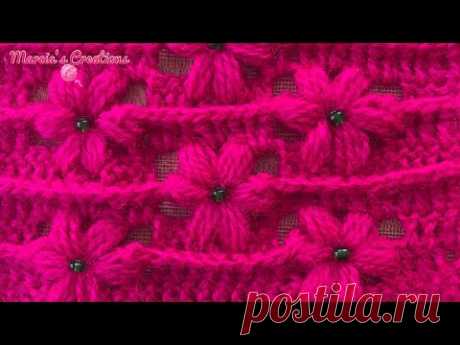 TEJIDOS A CROCHET: Punto Rosas Puff/ HOW TO CROCHET: Puff Roses
