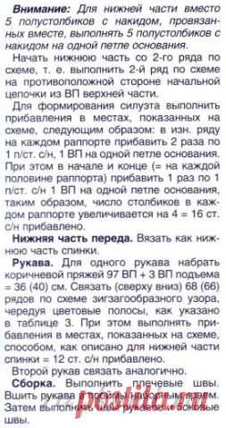 «Зигзаг удачи», вязаная туника крючком. » Сайт "Ручками" - делаем вещи своими руками