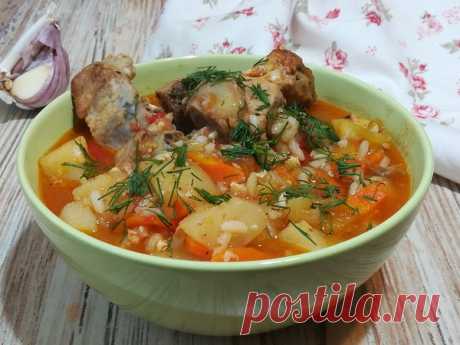 Очень вкусный наваристый и густой суп с овощами, картофелем и рисом по-узбекски | Вкуснейшая кухня | Яндекс Дзен