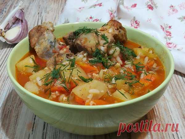 Очень вкусный наваристый и густой суп с овощами, картофелем и рисом по-узбекски | Вкуснейшая кухня | Яндекс Дзен