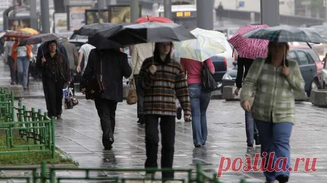 В Москве в субботу ожидаются ливни и град