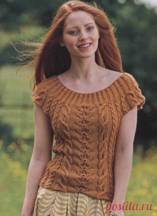 Вязание крючком и спицами - Топ Rose Bramble