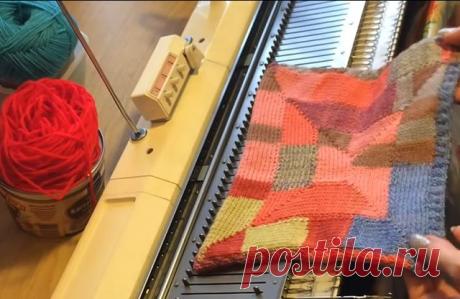 Плед &quot;Улитка&quot; или &quot;квадрат на квадрат&quot;