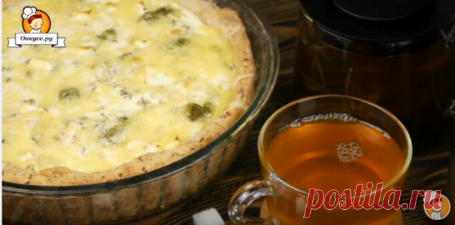 Киш с брокколи и сыром фета и жасминовый чай / Простые рецепты