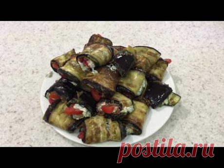 65. Рулетики из баклажан.