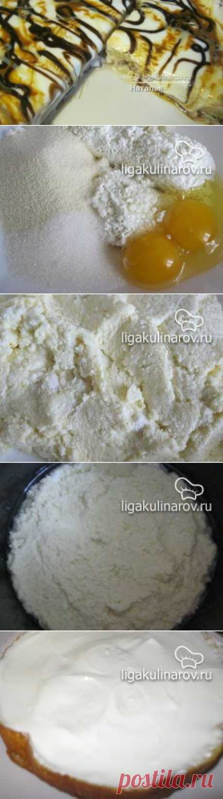 Творожная запеканка в мультиварке, пошаговый рецепт от Лиги Кулинаров. Рецепт творожной запеканки в мультиварке, рецепты Лиги Кулинаров.