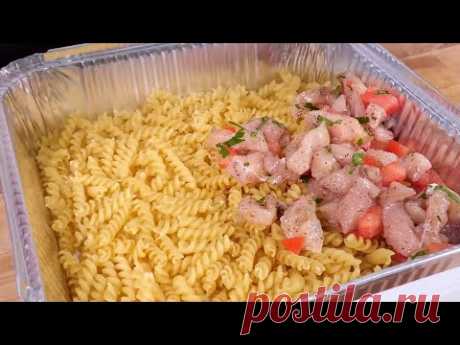 Сочная запеканка, макароны + куриное филе (ужин Готовить Легко).