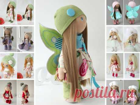 Butterfly doll Tilda doll Art doll handmade by AnnKirillartPlace