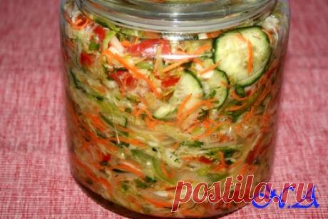 Салат осенне- зимний и заготовка его на зиму : Салаты