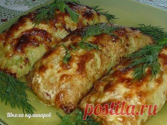 25 рецептов с кабачками:
1. Кабачковые рулетики