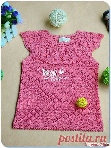 Топик на круглой кокетке для девочки: Дневник группы "Вяжем вместе он-лайн" - Страна Мам