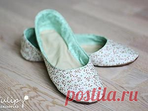 Шьем тапочки-балетки для дома - Ярмарка Мастеров - ручная работа, handmade