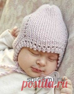 Вязаная шапочка для малыша «Lullaby» от Drops Design | Вязание спицами, крючком, уроки вязания