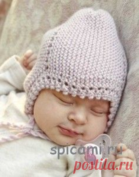 Вязаная шапочка для малыша «Lullaby» от Drops Design | Вязание спицами, крючком, уроки вязания