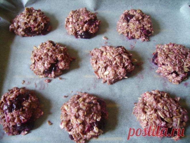 Некалорийное печенье из овсяных хлопьев с вишней | Блог Лены Радовой