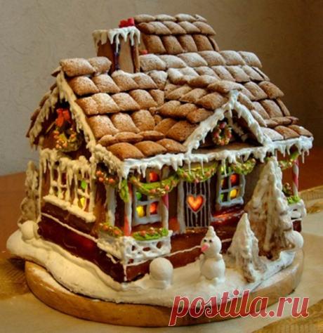 Пряничный новогодний домик