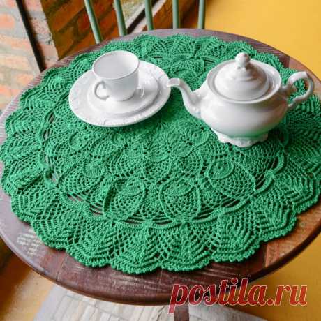 Интерьерная салфетка крючком. Схема вязания – Paradosik Handmade - вязание для начинающих и профессионалов