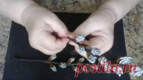 "Котики" из бисера. Мастер - класс. Бисероплетение.