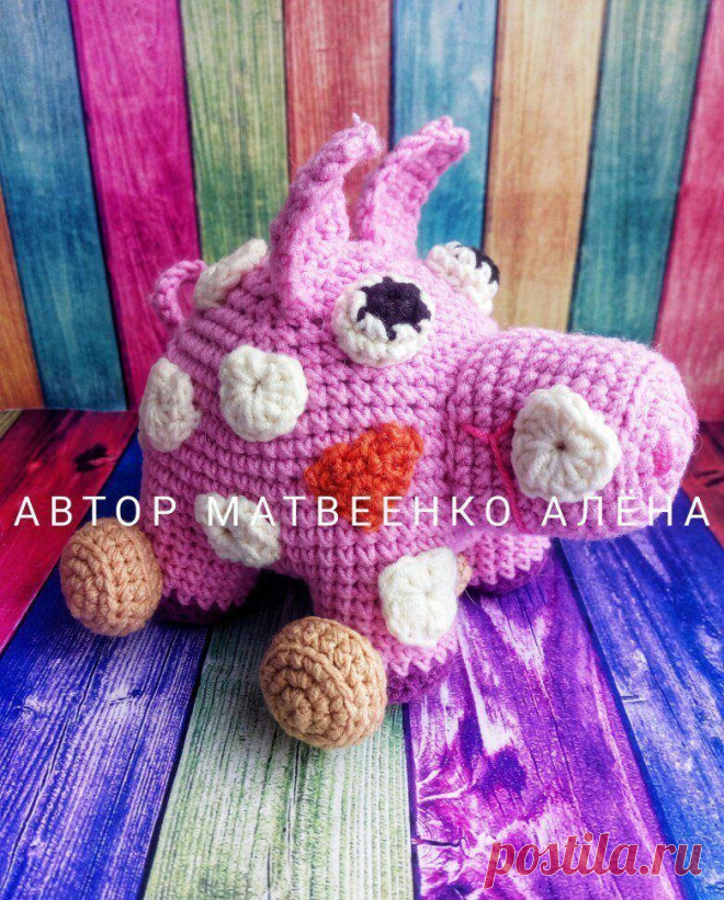 Свинка Хрю крючком | Схемы амигуруми