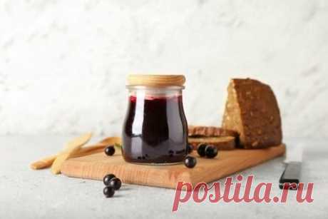 Желе из черной смородины без желатина