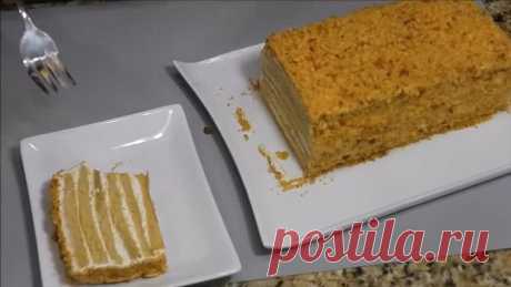 Торт МЕДОВИК по- быстрому, без раскатки коржей, ВКУСНЕЙШИЙ КРЕМ!