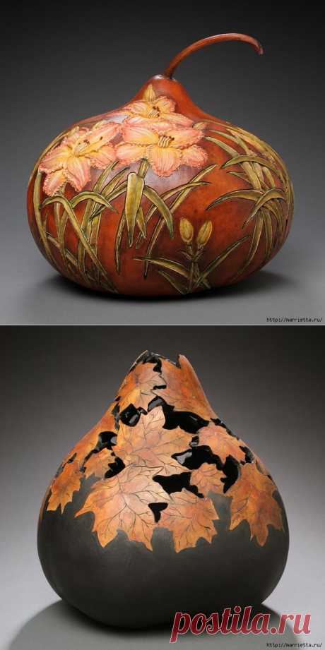 Резьба по тыкве. ШЕДЕВРЫ от Мэрилин Сандерленд