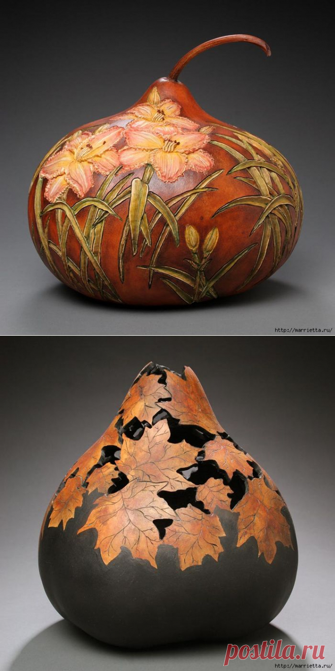 Резьба по тыкве. ШЕДЕВРЫ от Мэрилин Сандерленд