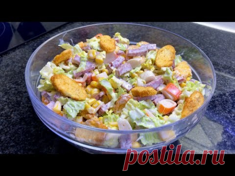 Быстрый салат с пекинской капустой