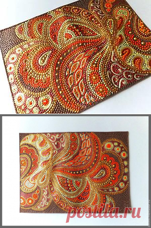 Мастер-класс по точечной росписи обложки - Ярмарка Мастеров - ручная работа, handmade