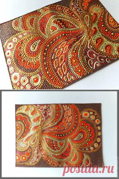 Мастер-класс по точечной росписи обложки - Ярмарка Мастеров - ручная работа, handmade