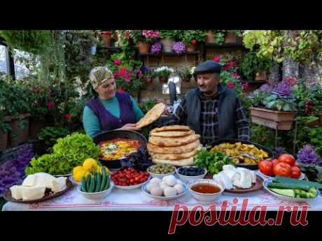 Деревенское Утро ☀️: Вкусный Деревенский Завтрак 🍳