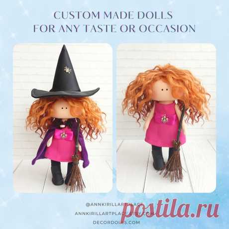 Witch Tilda Doll Home Collection Doll Halloween Art Doll | Etsy