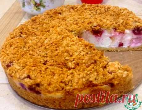 Муссовый пирог с хрустящим штрейзелем – кулинарный рецепт