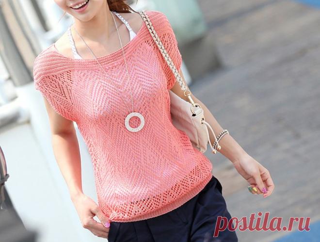 Узор для топа спицами