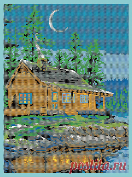 Набор  для вышивания чешским бисером Вышивочка картина Домик у реки 30*38см, Вышивка оптом Картины ТМ Вышивочка имеют свой неповторимый стиль и дизайн.Все схемы созданы нашими дизайнерами индивидуально и только вручную. Мы основной поставщик ТМ Вышивочка,поэтому предлагаем схемы и наборы по сверхнизким ценам, вдвое дешевле всех других торговых марок.Схемы напечатаны на ткани со специальной полиуретановой пропиткой,которая очень прочно скрепляет нити ткани между собой и эти...