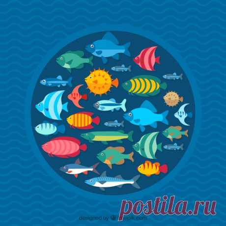 Школа рыбы фон с глубоким морем в плоском стиле Более миллиона свободных векторов, PSD, фотографии и бесплатные иконки. Эксклюзивные халявы и все графические ресурсы, которые необходимые для ваших проектов