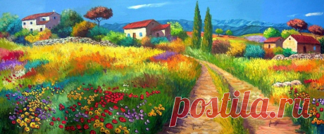 Буйство красок. Художник Jean Marc Janiaczyk