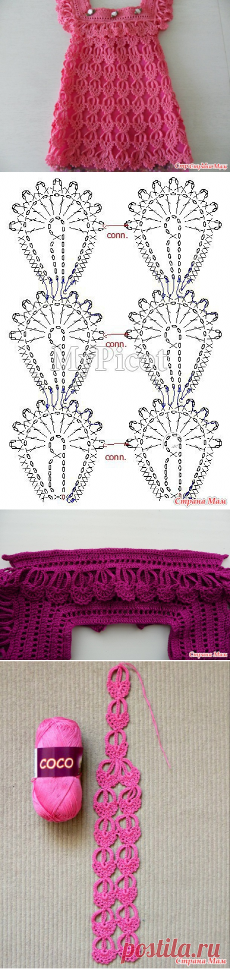 Детское платье &quot;Перо Ангела&quot;- ОН-ЛАЙН - Вяжем вместе он-лайн - Страна Мам