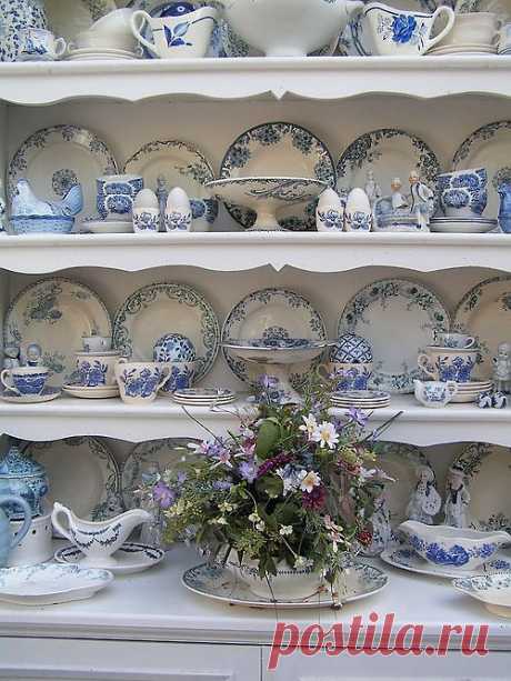 Blue &amp; white