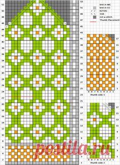 Узоры жаккарда для варежек